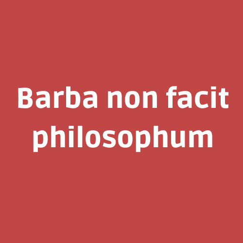 Barba non facit philosophum significato traduzione